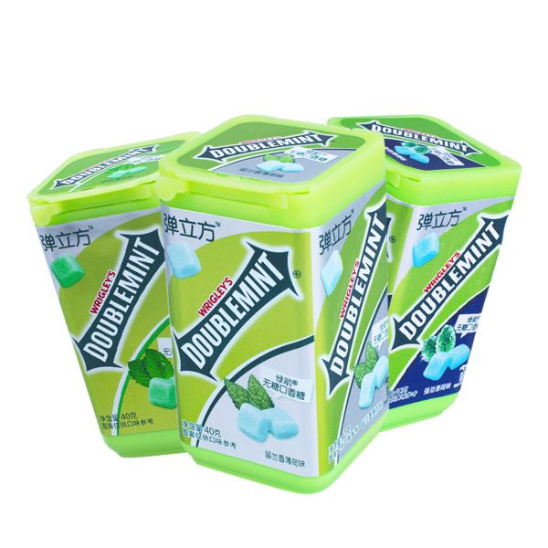 弹立方净爽柠檬口香糖.