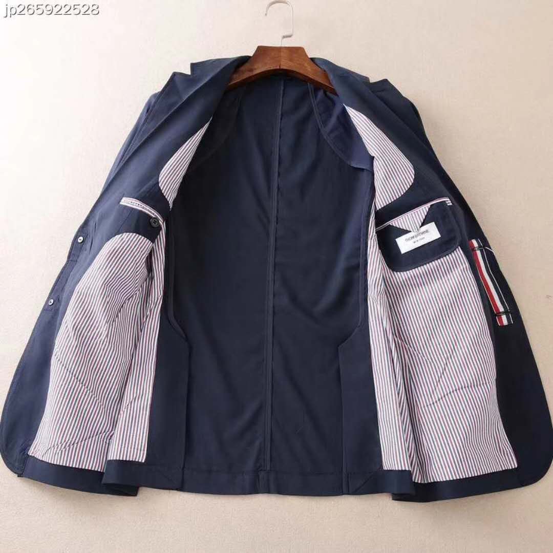 thom browne 汤姆 布朗18春夏时装走秀款男士原单休闲西装外套