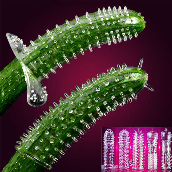 高潮刺激5只装】男用水晶狼牙套安全套避孕套夫妻成人情趣性生活用品